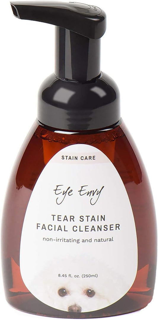 Eye Envy Tear Stain Facial Cleanser for Dogs and Cats. Washes Away Crusty Eye Debris, Eye Boogers