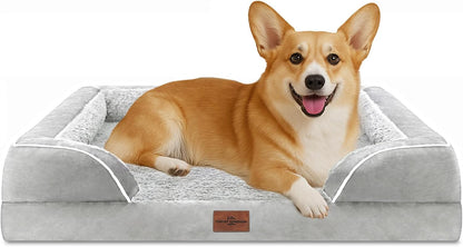 Comfort Expression Medium Dog Beds Waterproof Orthopedic Foam Dog Sofa Beds for Medium Large Dogs