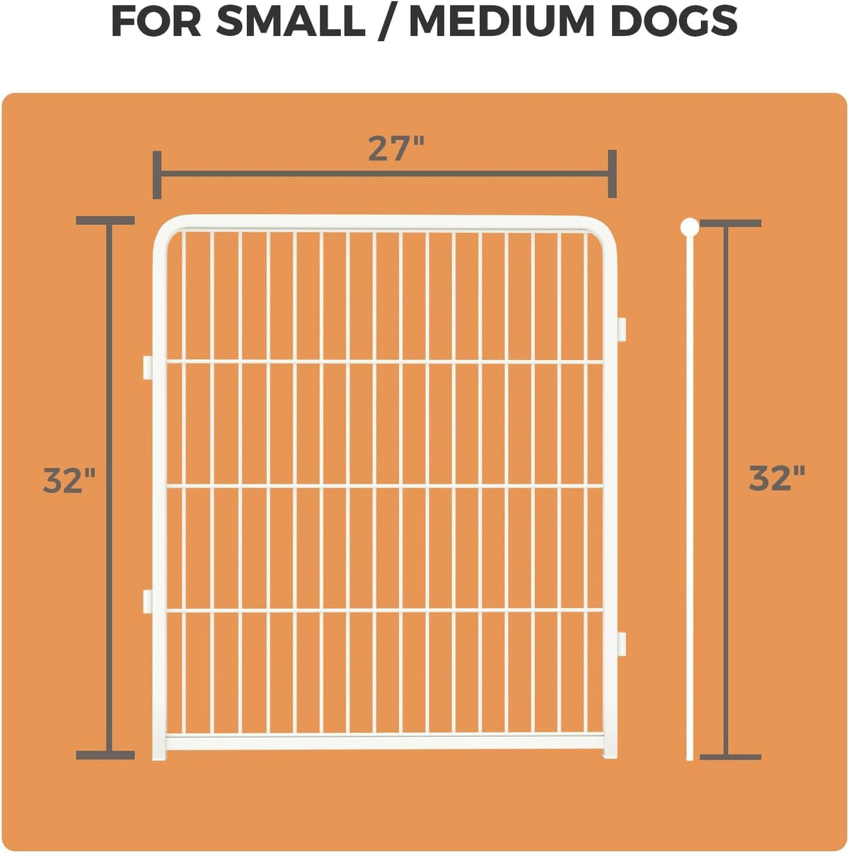 FXW Homeplus Unleashed Indoor Dog Playpen - Stress-Free and Safe Play, Heavy Duty 32 Inch 4 Wire