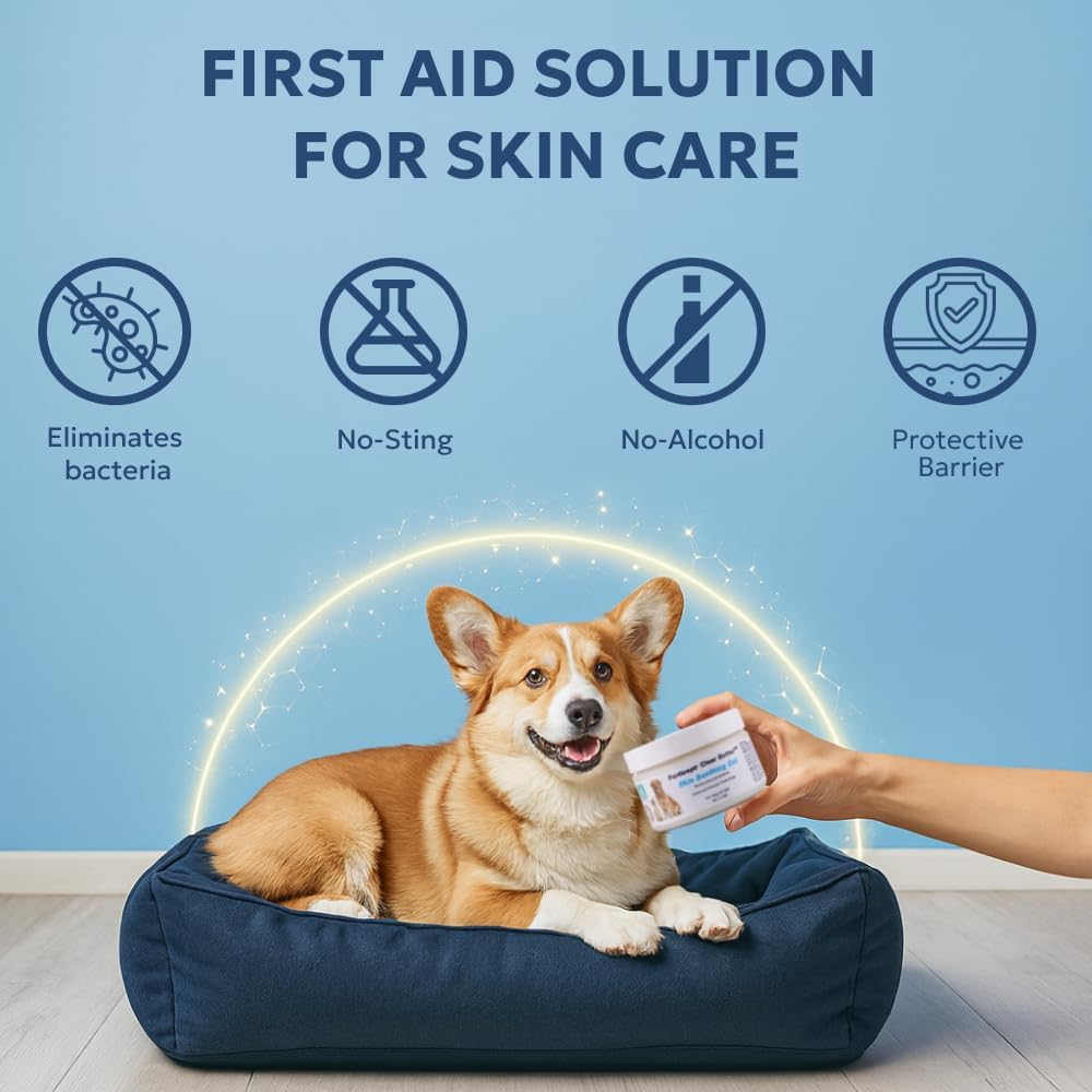 Forticept Clear Butter Dog Hot Spot Treatment Hydro Gel, Heals Dog Wound, Helps with Skin Yeast