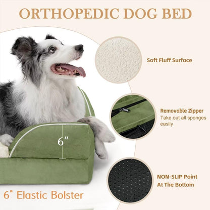 Comfort Expression XXL Orthopedic Dog Bed for Extra Large Dogs, Orthopedic Foam Dog Beds Washable
