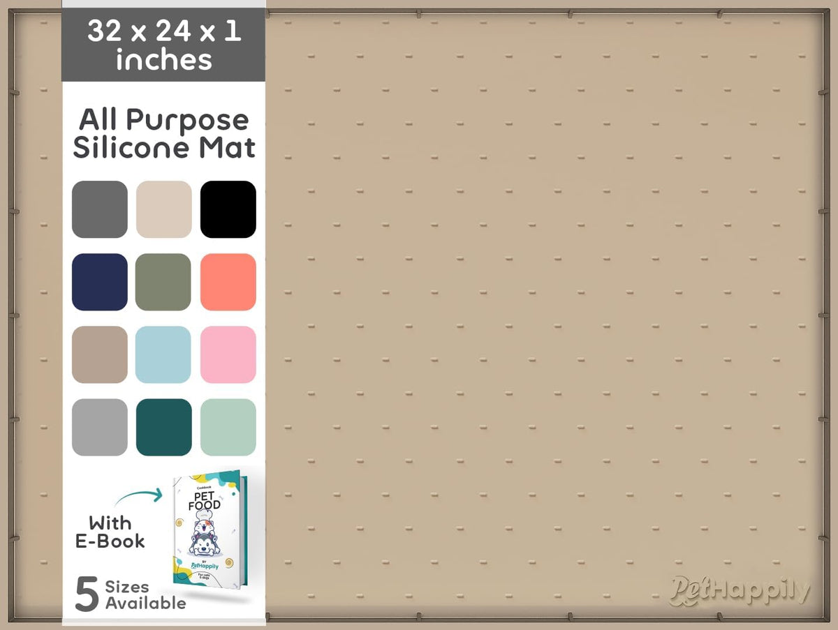 32x24x1” XL Dog Food Mat - All Purpose Under Sink Liner, Washer and Dryer Covers for The Top