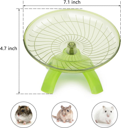 Hamster Wheel Flying Saucer Silent Exercise Wheel Running Wheel for Hamsters, Gerbils, Mice and