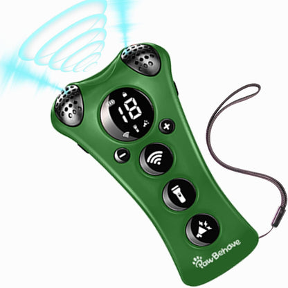 Ultrasonic Dog Bark Deterrent Device –10-Level Adjustable Anti Barking Trainer with Flashlight