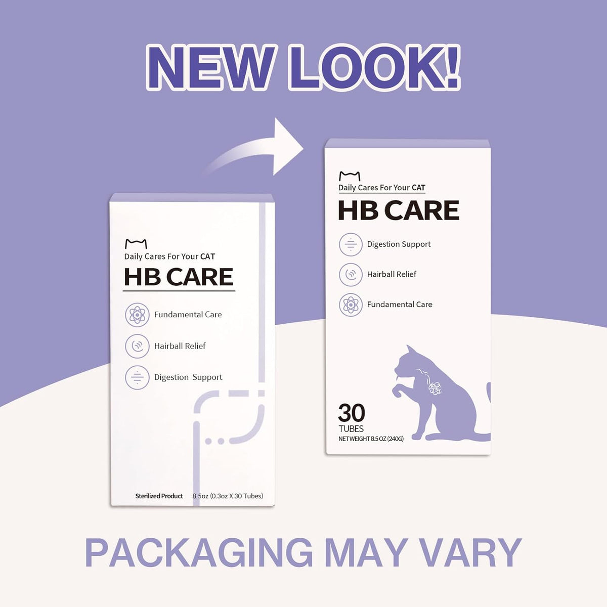 Dr.by HB Care Hairball Supplement for Cats– Hairball Relief Furball Control Remedy & Digestive