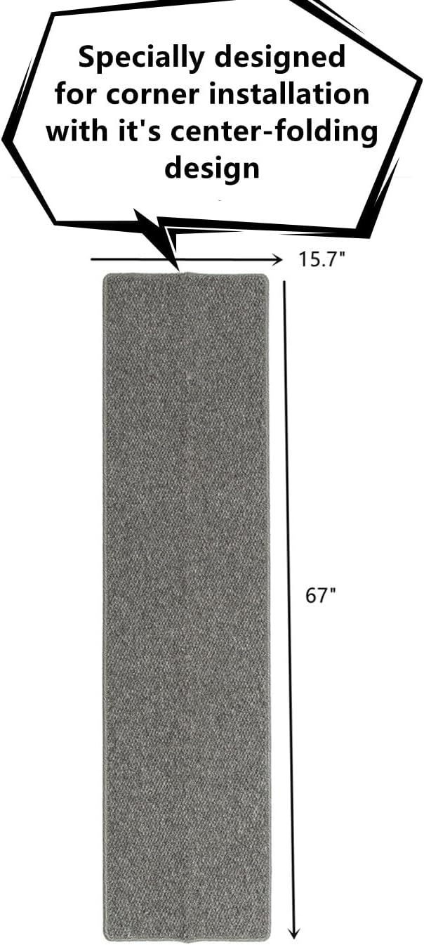 SHENGOCASE Thickened Cat Wall Corner Climbing Carpet, Cat Wall Furniture, Wall Corner Scratcher