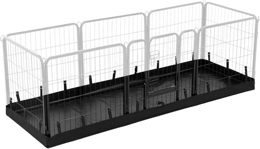 PJYuCien Rectangle Dog Playpen Bottom Pad - Fits 8 Panels 24"" Width Metal Dog Playpen -24""x72""