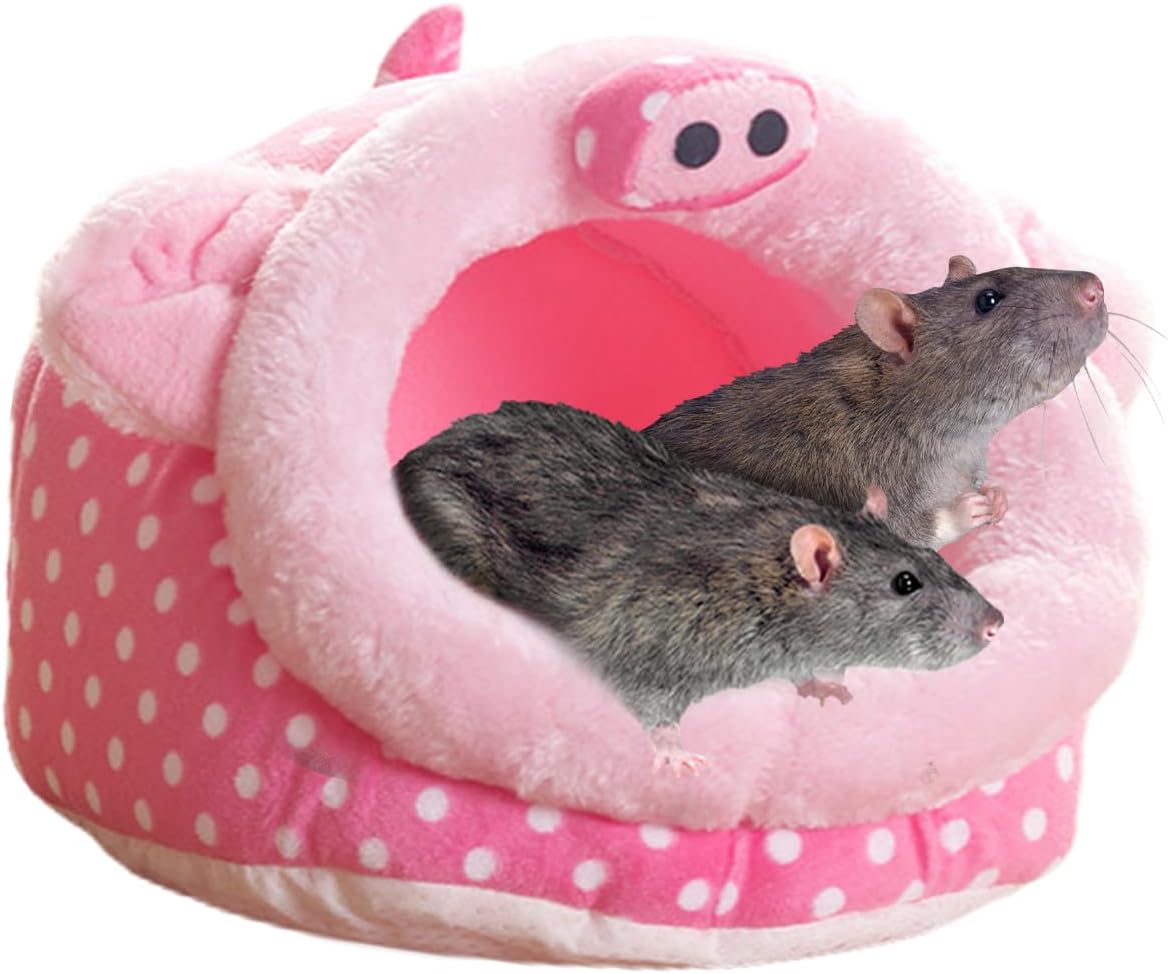 Guinea Pig Bed House & Hideout for Rat Bearded Dragon Hedgehog Ferret to Sleep and Hide, Guinea Pig