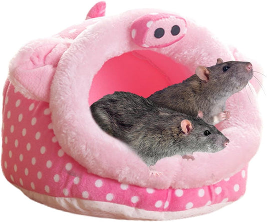 Guinea Pig Bed House & Hideout for Rat Bearded Dragon Hedgehog Ferret to Sleep and Hide, Guinea Pig