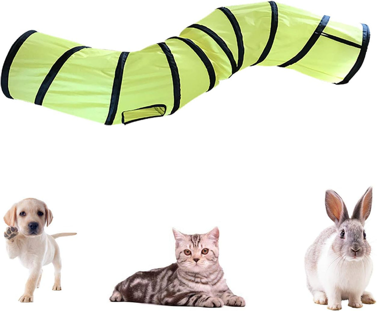 iCAGY Cat Tunnel for Indoor Cats Interactive, Rabbit Tunnel Toys, Pet Toys Play Tunnels for Cats