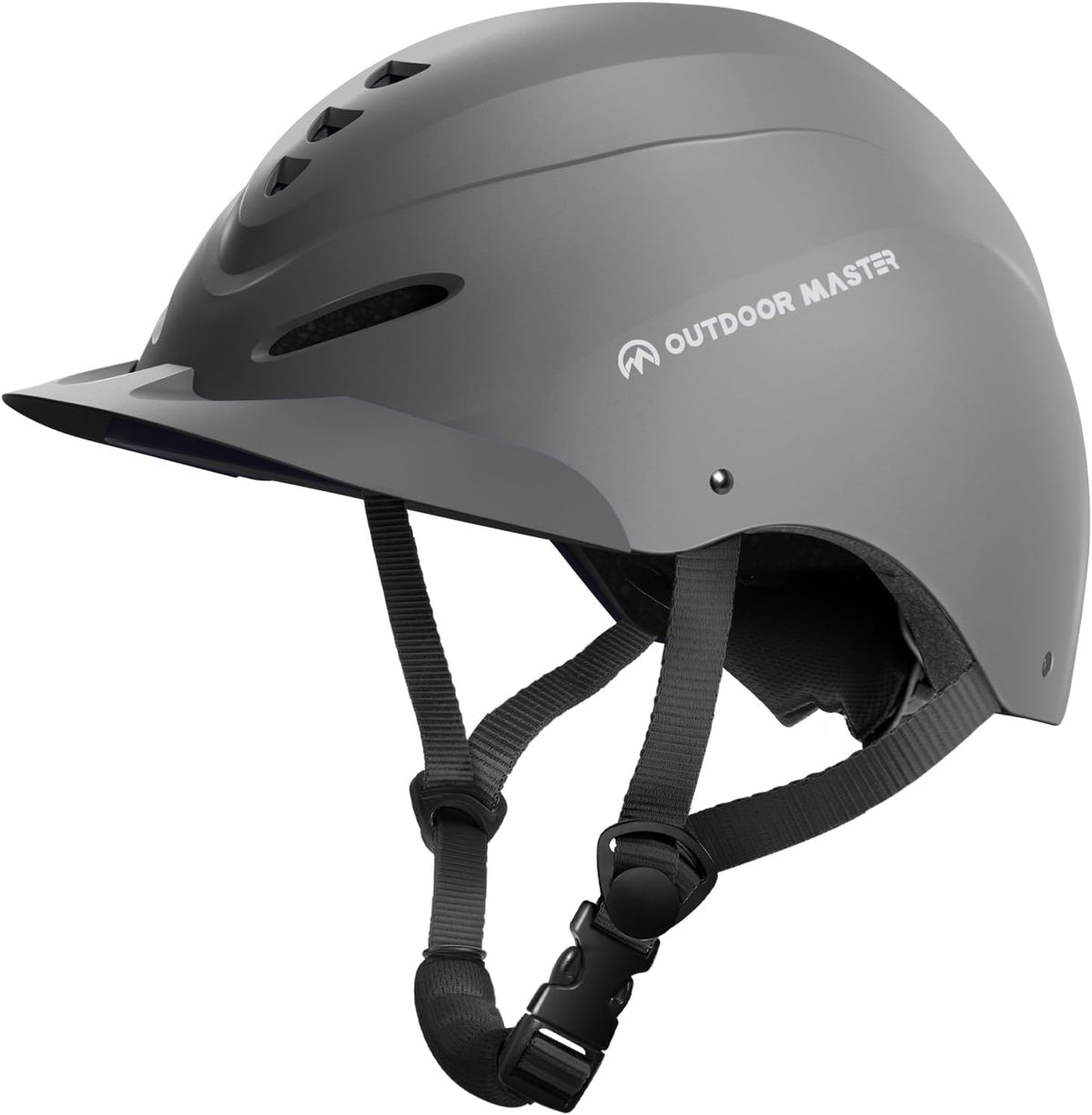 OutdoorMaster Equestrian Helmet, Horse Riding Helmet with Sun Visor and Excellent Ventilation