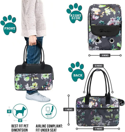 PetAmi Dog Purse Carrier for Small Dogs, Airline Approved Soft Sided Pet Carrier with Pockets
