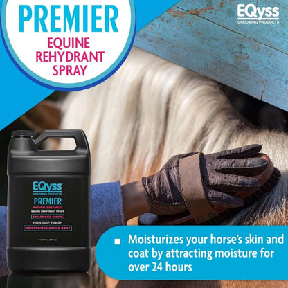 EQyss Premier Equine Rehydrant Spray - Moisturize Horse's Skin & Coat, Add Shine, Detangle, Repel