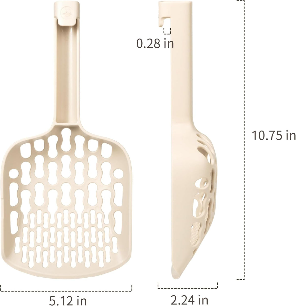 Lady N - Infinity Cat Litter Scoop: Easy Sifting with 8-Shaped Hole Design for Tofu Cat Litter and