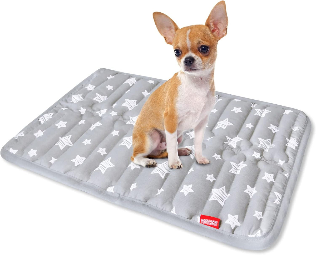 Dog Crate Mat (21" X 14"), Soft Dog Bed Mat with Cute Prints, Personalized Crate Pad, Anti-Slip