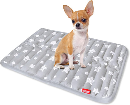 Dog Crate Mat (21" X 14"), Soft Dog Bed Mat with Cute Prints, Personalized Crate Pad, Anti-Slip