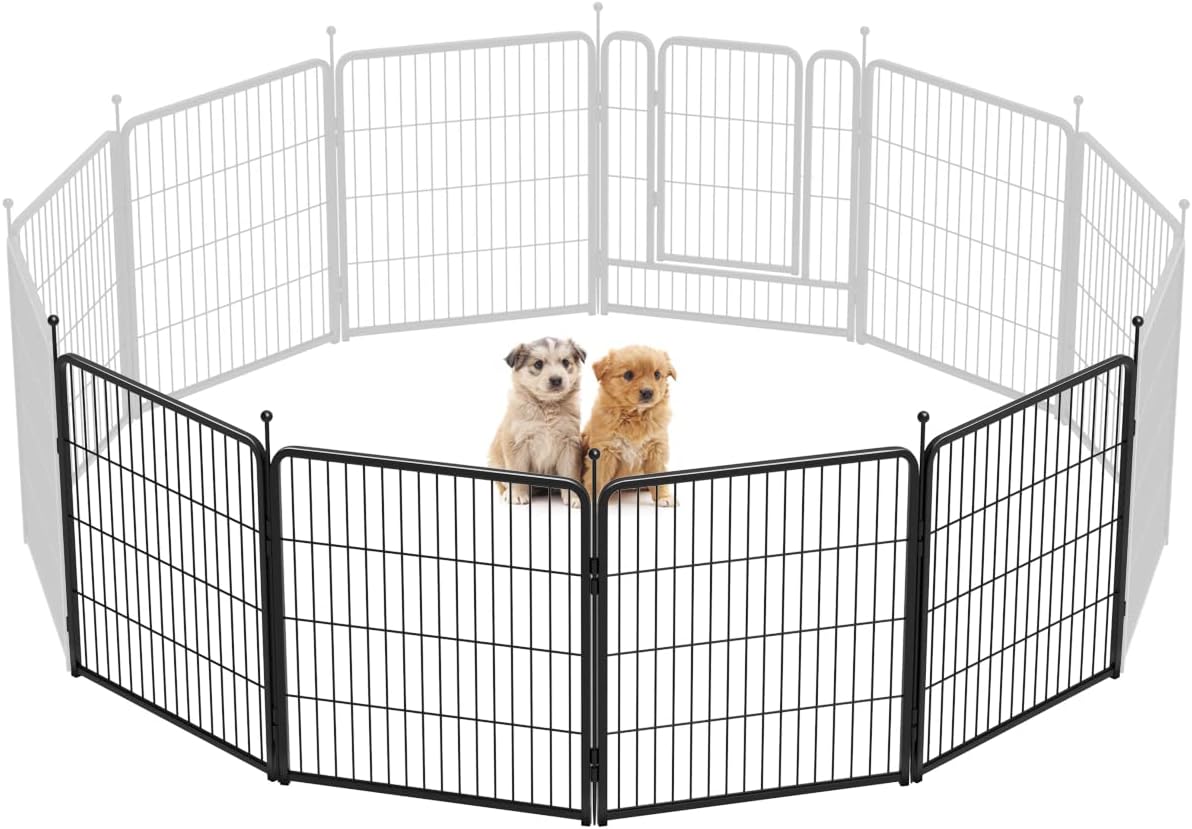 FXW Rollick Unleashed Dog Playpen for Indoor, Yard, RV Camping, 32 inch 4 Panels for Small and