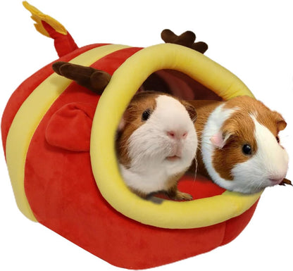 Guinea Pig Bed House & Hideout for Rat Bearded Dragon Hedgehog Ferret to Sleep and Hide, Guinea Pig