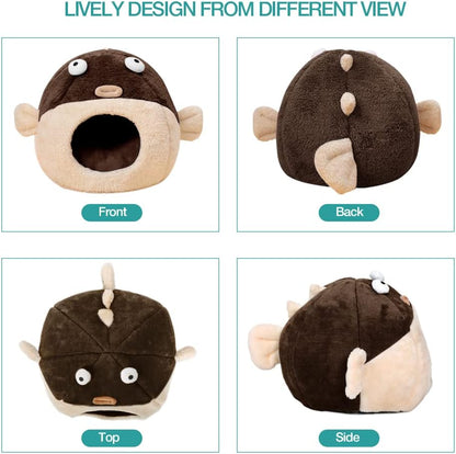 Cat Beds for Indoor Cats - Cat Bed Cave with Removable Washable Cushioned Pillow, Soft Plush