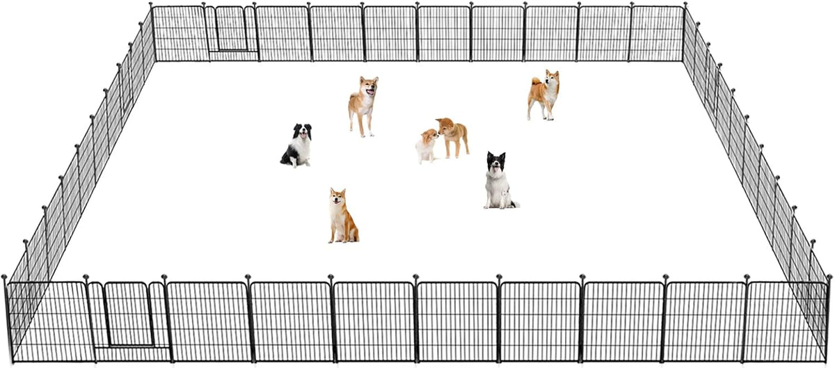 Dog Playpen 32 inch 40 Panels Indoor Outdoor Dog Pen for Medium/Small Dogs Heavy Duty Metal Dog