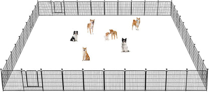 Dog Playpen 32 inch 40 Panels Indoor Outdoor Dog Pen for Medium/Small Dogs Heavy Duty Metal Dog