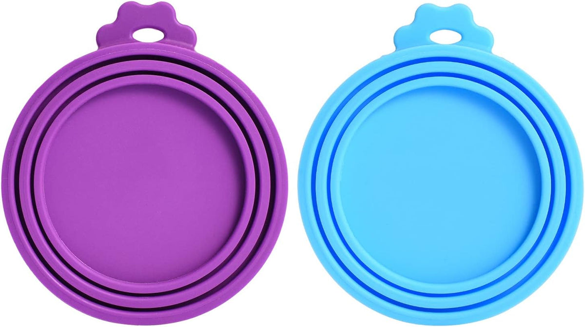 Comtim Pet Food Can Cover Silicone Can Lids for Dog and Cat Food(Universal Size,One fit 3 Standard