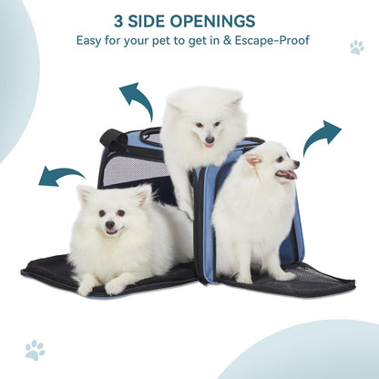 PETSFIT Dog Carrier for Small Dogs, Small Dogs Carrier Bag, Soft-Sided Pet Carrier with a Safety
