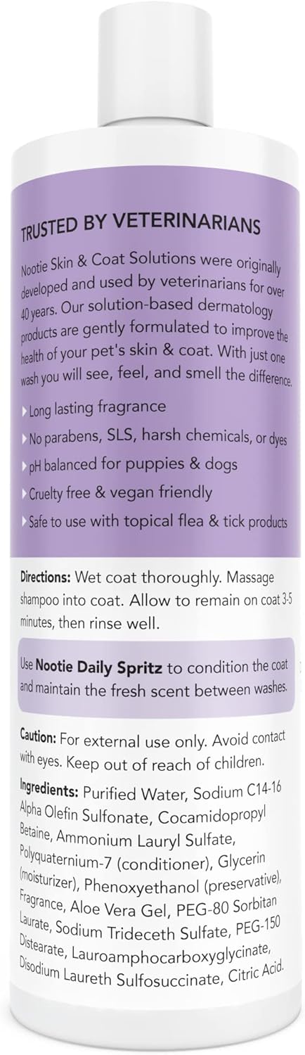 Nootie - Pet Shampoo for Sensitive Skin - Revitalizes Dry Skin & Coat - Natural Ingredients