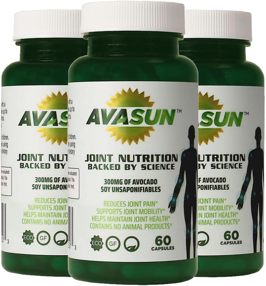 Joint Health Support Supplement, Backed by Science, Avocado Soy Unsaponifiable, 300Mg ASU, Plant