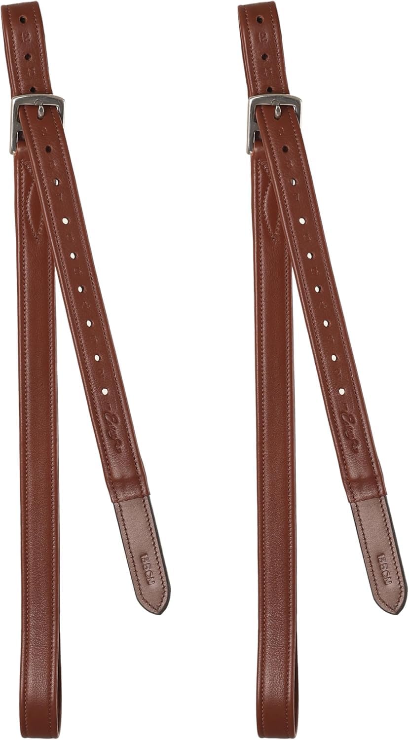 Exion FlexiStrong Stirrup Leathers for English Saddle | Ultra-Soft Cow Calfskin with Nylon Core |
