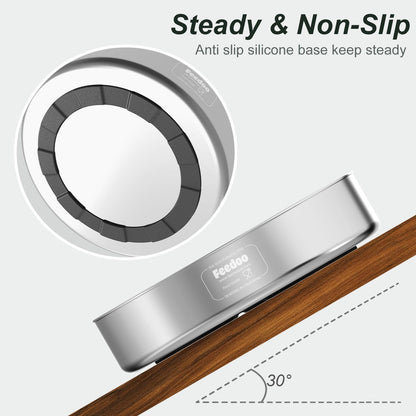 Slow Feeder Dog Bowl, 1Cups Stainless Steel Maze Bowl for Small Breeds, Non-Slip Base, Double Wall