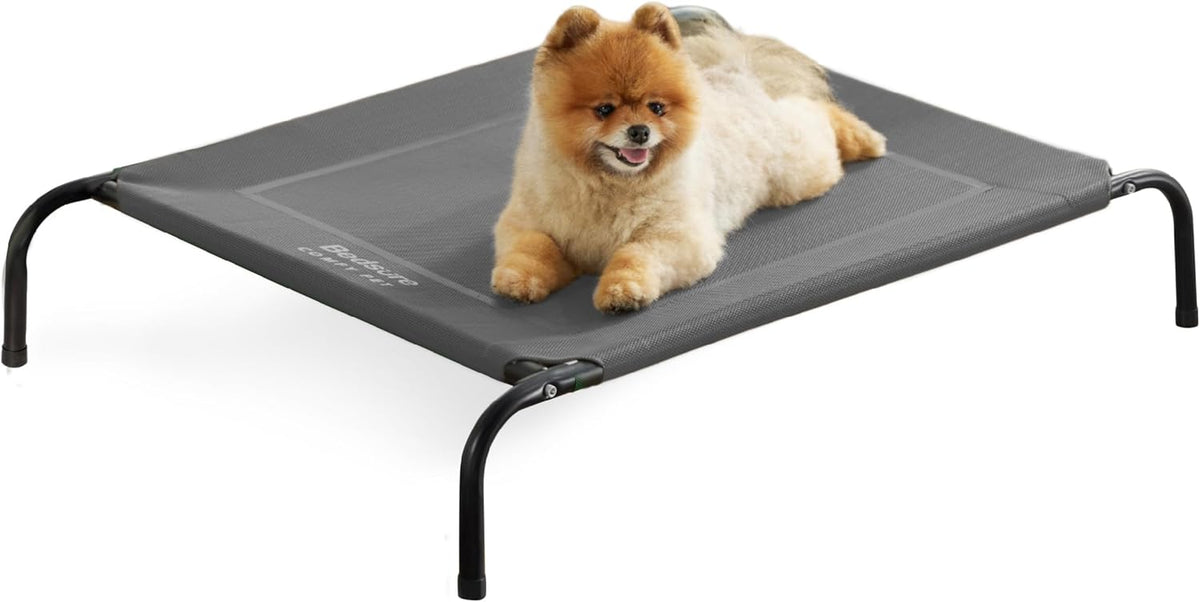 Bedsure Outdoor Elevated Dog Beds for Small Dogs, Portable Indoor & Outdoor Cooling Raised Cot Pet