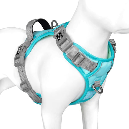 PHOEPET No Pull Dog Harness, Unique Colors Reflective Adjustable Dog Vest, with Soft Training