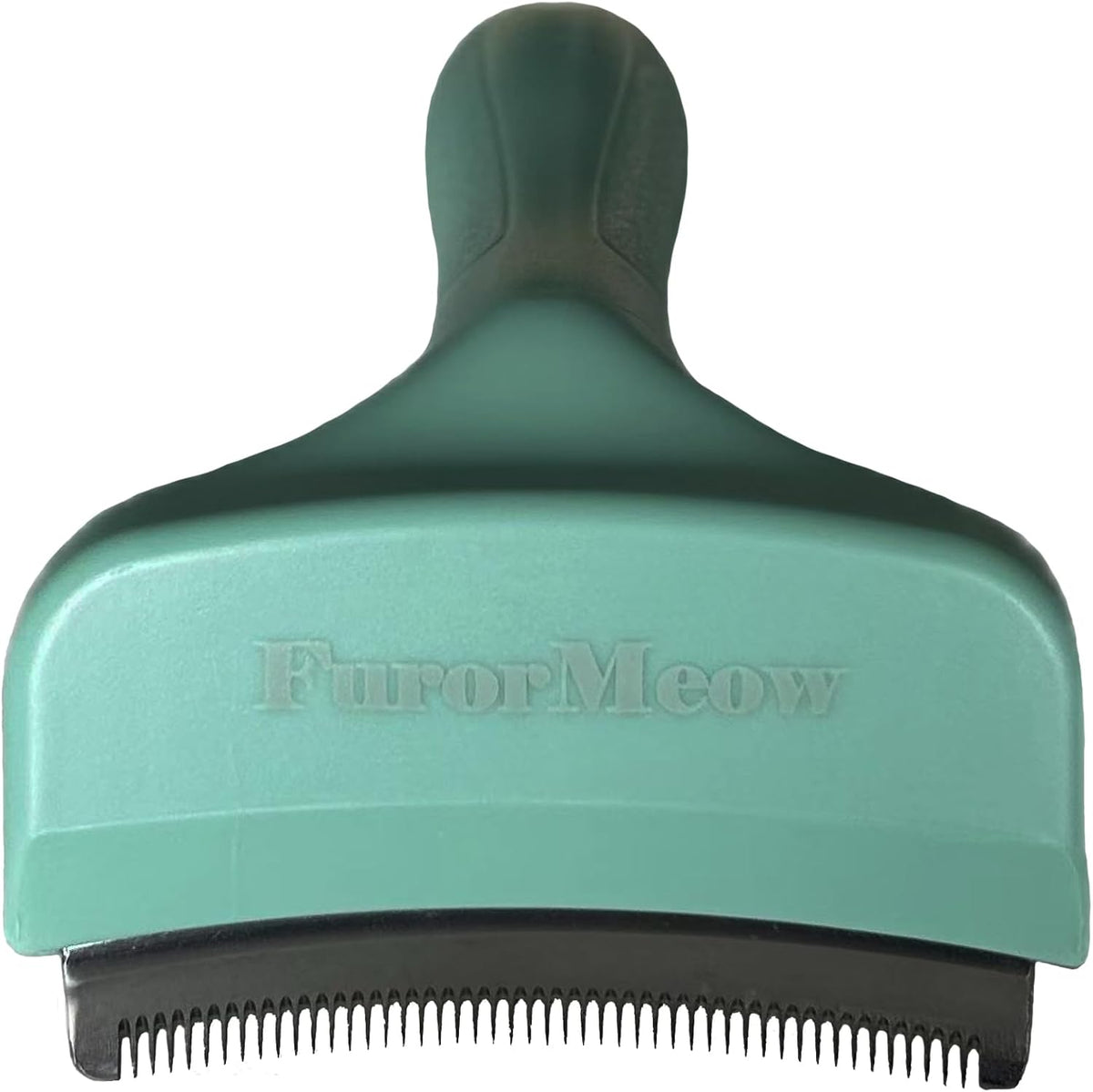 Pet Deshedding Tool with Curve Blade, Cat Grooming Brush, Tight V-shaped Teeth Shedding Comb for