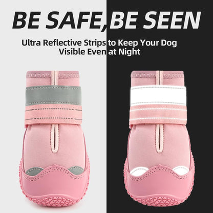 Dog Shoes for Large Dogs, Medium Dog Boots & Paw Protectors for Hardwood Floors, Outdoor Dog