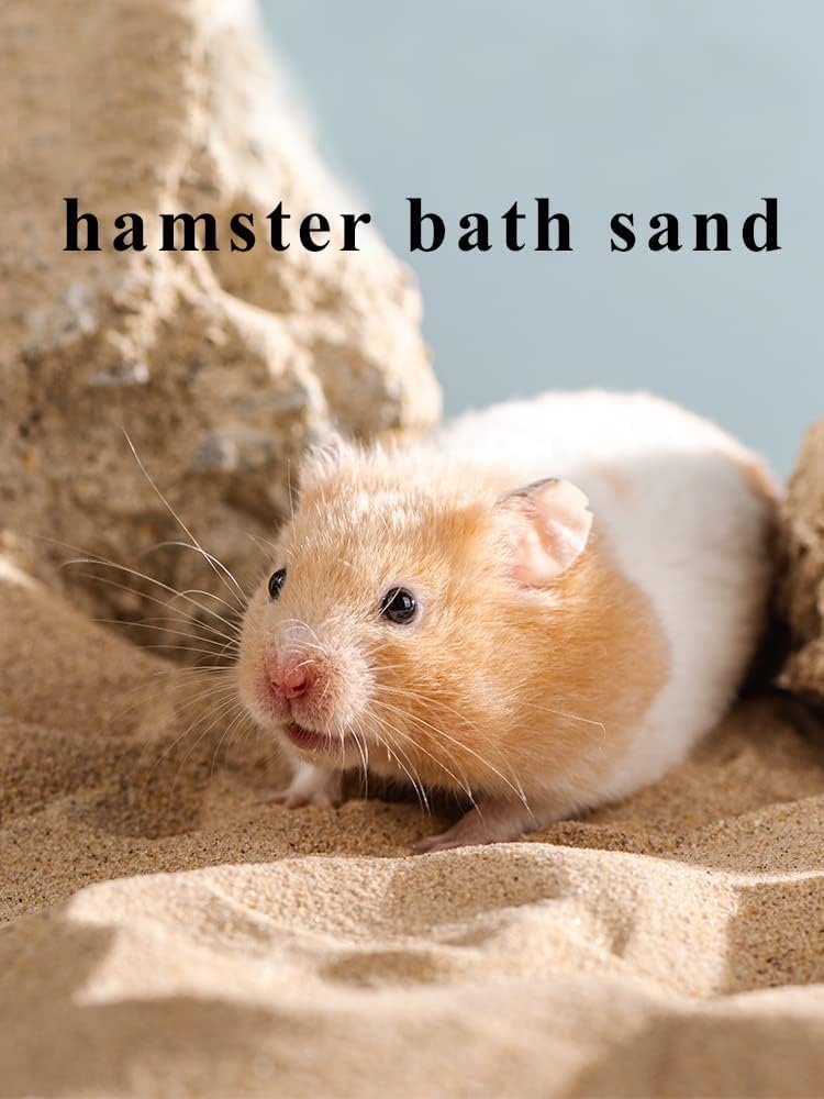 Hamster Bath Sand, 3lb Dust Free Desert Sand or Potty Litter Sand for Hamster Chinchillas Gerbil