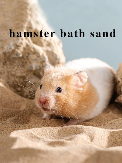 Hamster Bath Sand, 3lb Dust Free Desert Sand or Potty Litter Sand for Hamster Chinchillas Gerbil