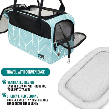 PetAmi Dog Purse Carrier for Small Dogs, Airline Approved Soft Sided Pet Carrier with Pockets
