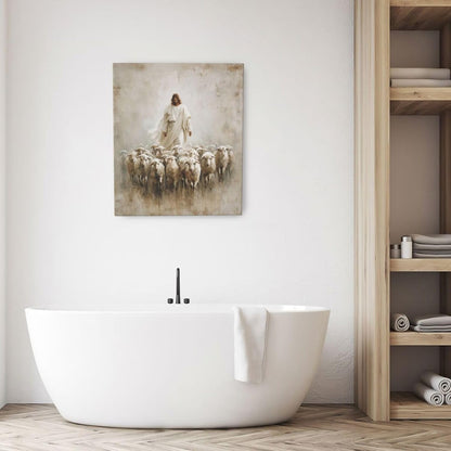 Jesus and Lamb Wall Art Christian Jesus Lamb Canvas Wall Decor Christ Religious Pictures painting