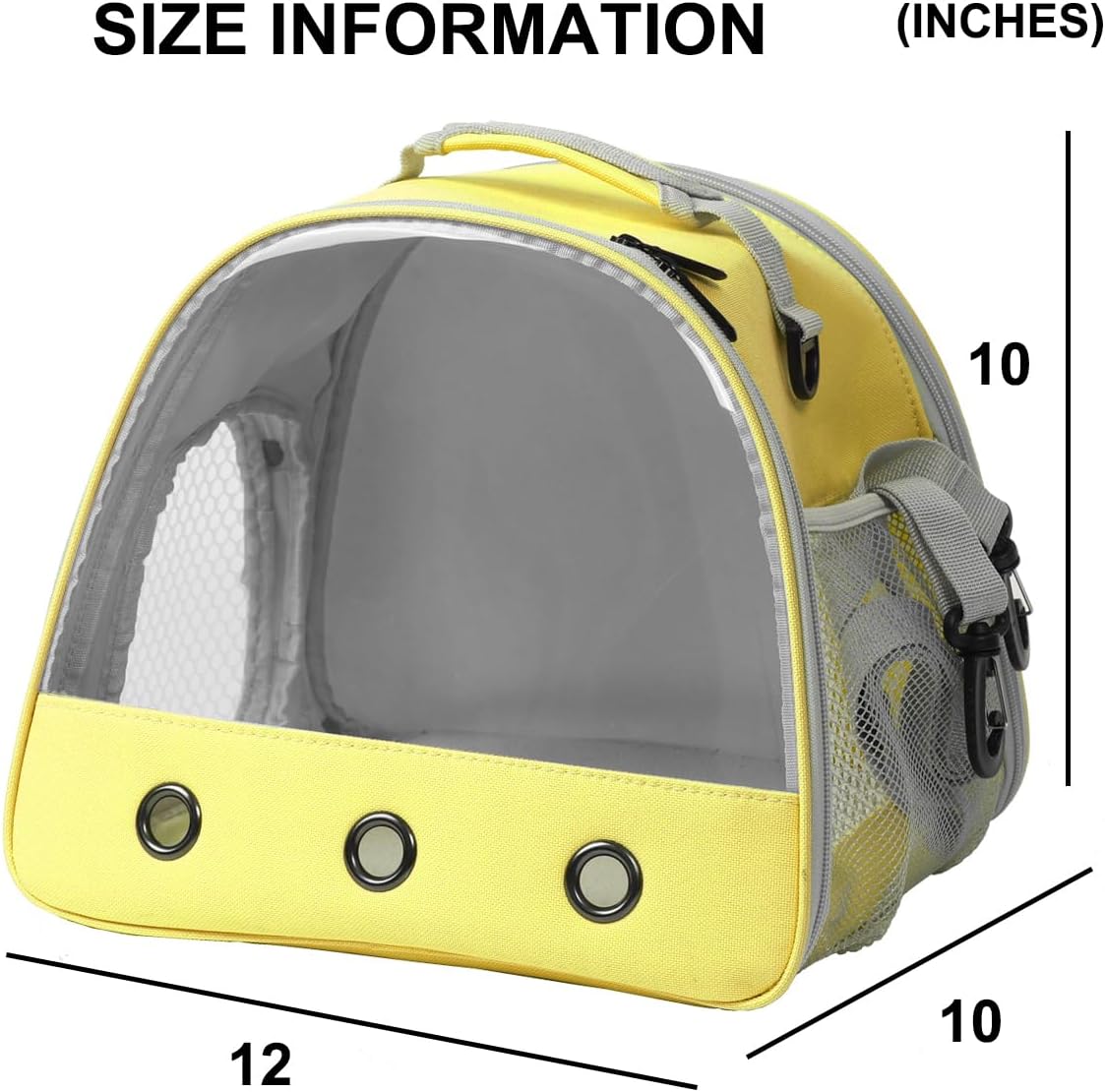 Bearded DragonTravel Cage,Lizards Carrier, Small Animal Travel Carrier for Hedgehog Rat Parrot Bird