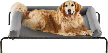 RRPETHOME Large Elevated Cooling Dog Bed, Raised Dog Cot Beds for Large Dogs, Elevated Outdoor Pet