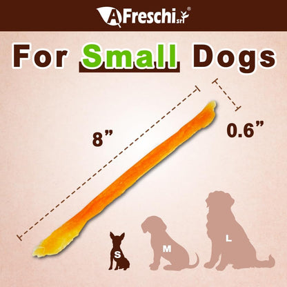 Afreschi Natural Turkey Tendon Strip 3 oz, All Natural Human Grade Puppy Chew, USA-Sourced Turkey