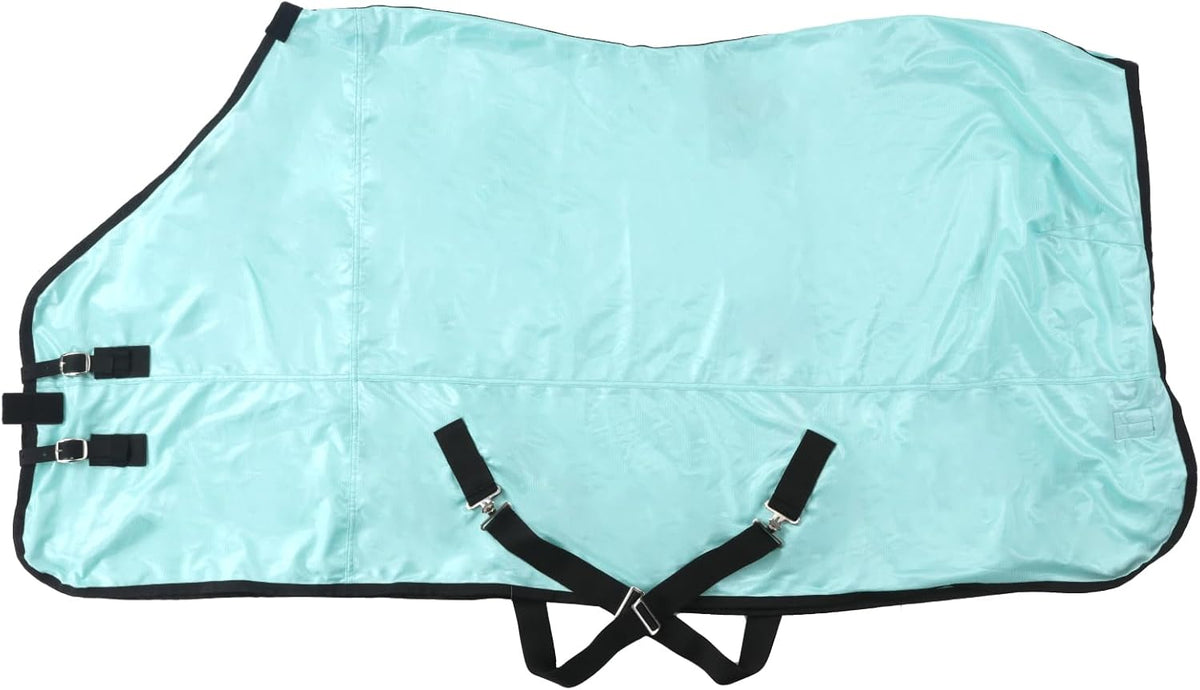 Horse Fly Sheet, Standard Neck Comfy Mesh Fly Sheet for Horses, Equine Summer Sheets UV-Protective