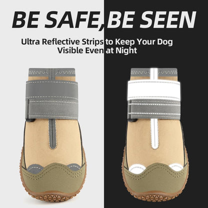 Dog Shoes for Large Dogs, Medium Dog Boots & Paw Protectors for Hardwood Floors, Outdoor Dog