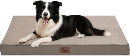 Outdoor Dog Bed for Medium Dogs, Waterproof Dog Crate Bed for Puppy Beds, Orthopedic Egg Crate Foam