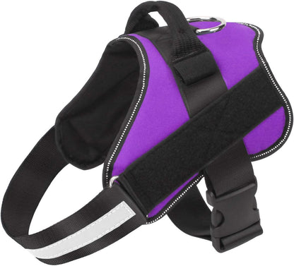 Bolux Dog Harness, No-Pull Reflective Dog Vest, Breathable Adjustable Pet Harness with Handle for