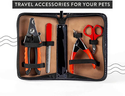 Pet Care Pedicure Kit for Dogs, Cats, Birds and Reptiles - Nail Clippers, File and Scissors Style