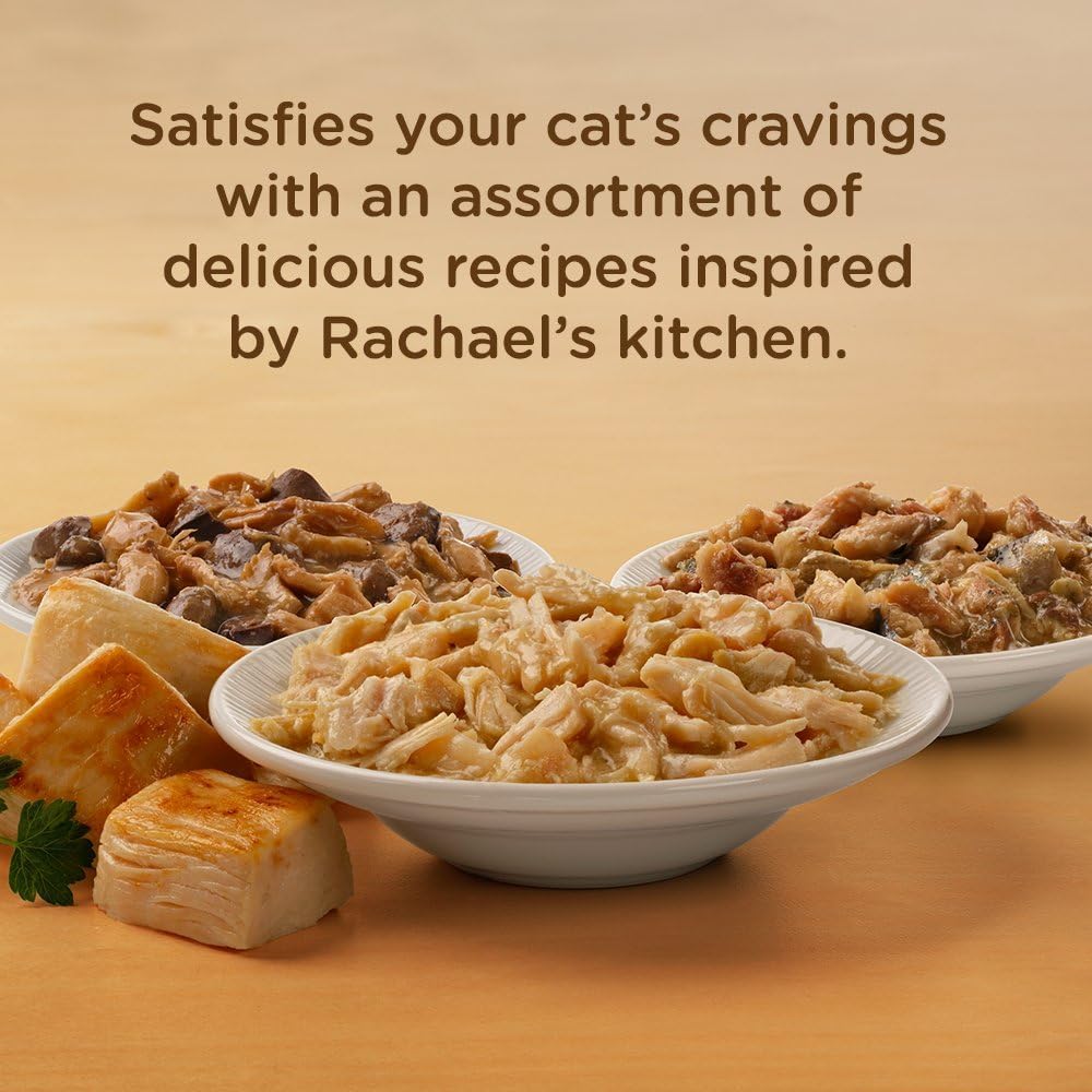 Rachael Ray Nutrish Premium Wet Cat Food, Chicken Lovers Variety Pack, Grain Free, 2.8 Oz. Tub
