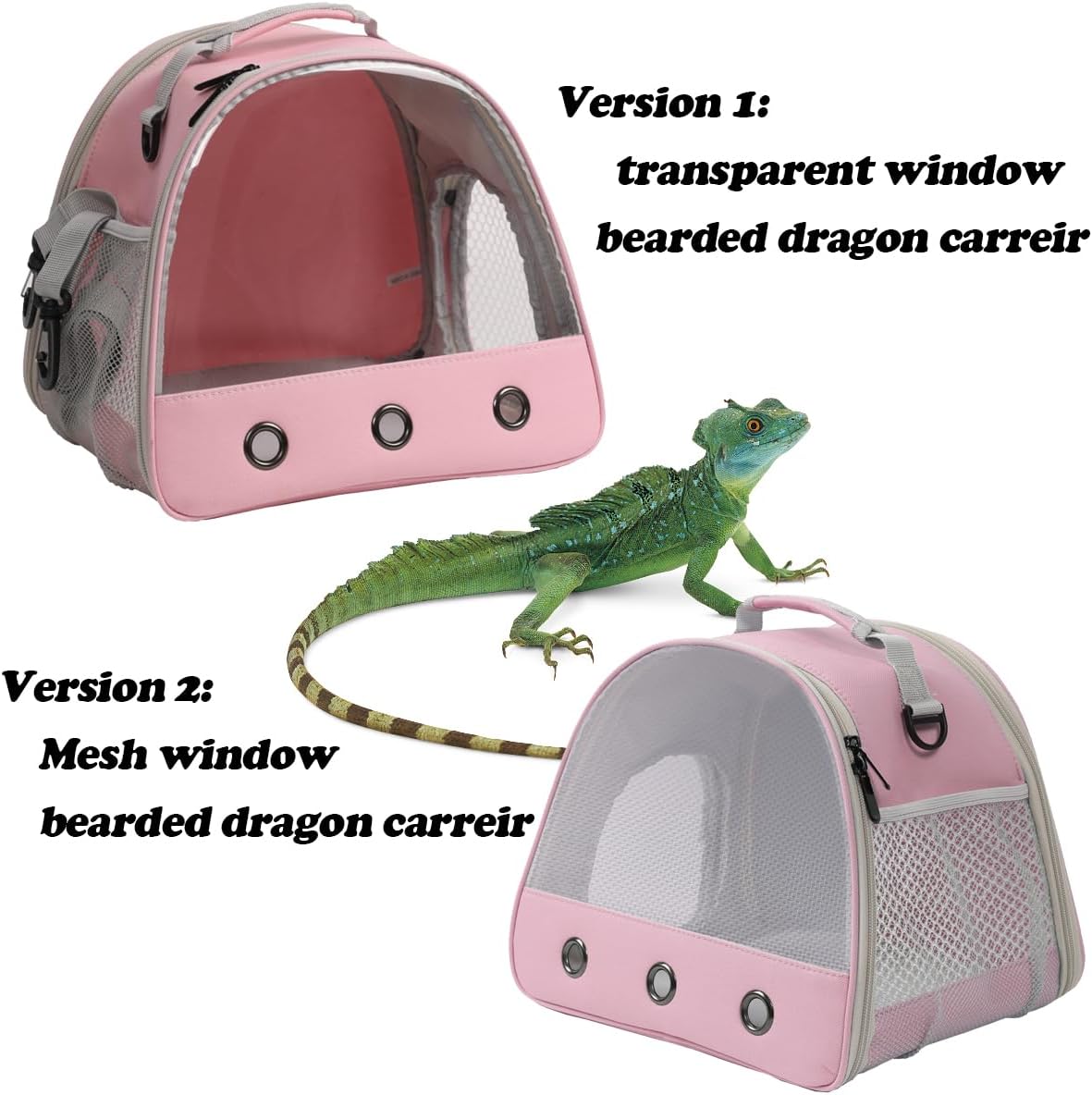 Ventilation Carrier for Bearded Dragon,Guinea Pig Carrier,Guinea Pig Carrier for 2,Reptile Travel