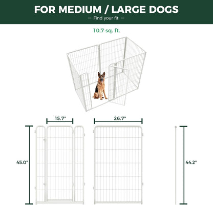 FXW Homeplus Unleashed Indoor Dog Playpen - Stress-Free and Safe Play, Heavy Duty 45 Inch 6 Wire
